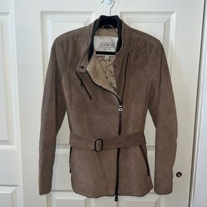 Coach Suede Moto Jacket